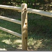smooth finish doweled rail fence lodgepole pine