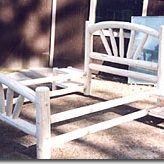 custom shop lodgepole pine bed frame